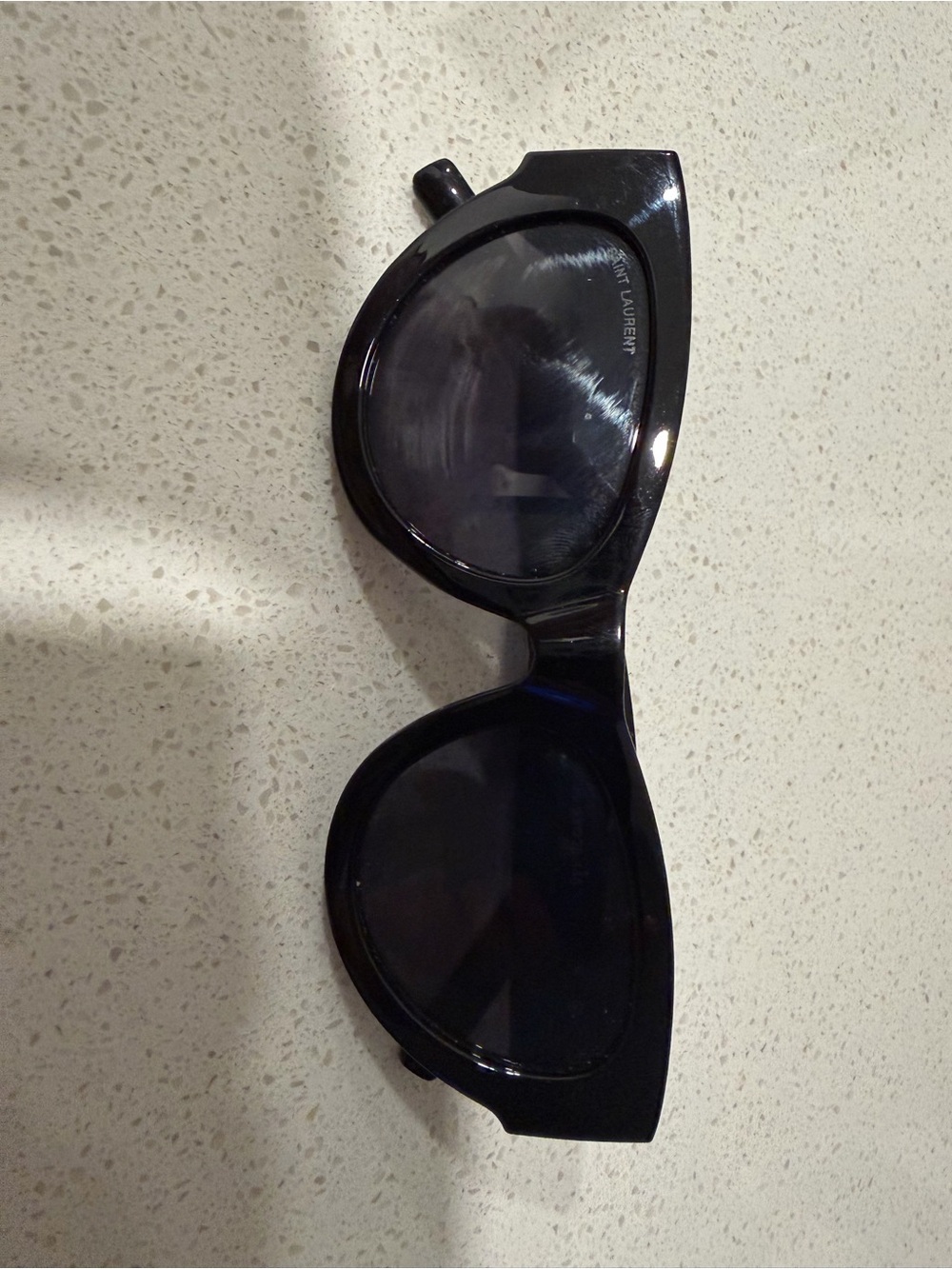 Saint Laurent Oversized Black Cat-Eye Sunglasses